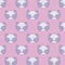 pattern of heads cute raccoons baby animals kawaii style