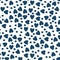Pattern with hearts. blue on white
