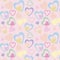 Pattern with hearts, wallpaper for children`s room, vector seamless delicate pattern, background for valentine`s day, delicate col