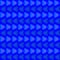 Pattern of intersecting hearts and stripes on a blue background