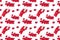 Pattern juicy red ripe currant