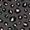 Pattern leopard trendy print gray and black color exotic illustration.