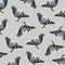 Pattern of Low poly pigeon bird on gray back ground,animal geometric concept,Abstract vector