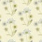 Pattern medical grasses gentle beige blue on a light background art creative vector