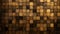 Pattern of Mosaic Tiles in dark gold Colors. Top View