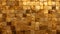 Pattern of Mosaic Tiles in gold Colors. Top View