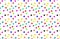 Pattern of multi color circles randomly spaced