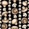 pattern mushrooms champignons