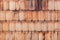 Pattern of overlap shingle wood texture.