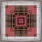 A pattern from the photo, a kaleidoscope - an element for a patchwork. The architectural element of the wall is made of red and