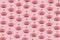 pattern of pink pumpkins, pink background, AI generated