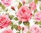 The pattern from pink rose is called the Rosebush.