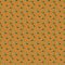 Pattern with pumpkin slices and pieces, dark green twig and seeds