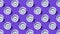 A pattern of purple alarm clocks on a purple background