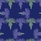 Pattern of purple and green flowers of agrimony