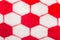 Pattern red white hexagon design fabric abstract geometric shape modern hexagonal background texture