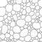 Pattern seamless abstract zentangle stones, black and white.