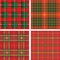 Pattern of seamless tartan plaid