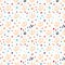 pattern of shells, corals and marine animals. Seamless background sea life