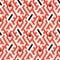 Pattern with stripe, chevron, geometric shapes