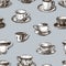 Pattern of the teacups