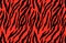 Pattern texture tiger red strip repeated seamless black jungle safari print . illustration design