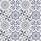 Pattern tiles - geometric patchwork tile design -