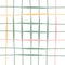 Pattern. Vertical and horizontal hand drawn crossing yellow, pink, green stripes. Chequered freehand geometrical