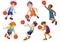 Pattern vSport basketball cartoon vector ector beautiful classic