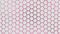 Pattern wallpaper turbulent displaced hexagons tiles on light pink background