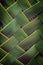 Pattern weaving of coconut leaves, green nature texture
