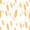 Pattern wheat grain harvest