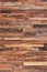 Pattern. Wooden mosaic wall. Mosaic of old wooden slats