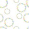 pattern wreath circle of color soap bubbles