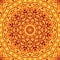 Pattern yellow geometric kaleidoscope symmetry. background flower