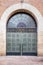 Patterned synagogue door