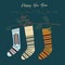 Patterned winter socks
