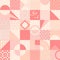 Patterns. Vector seamless pattern. Pink geometric background with patterns