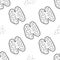 Patterns Walnut Hand drawn doodle style Vector