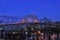 Pattullo bridge at twilight