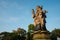 Patung Catur Muka Statue at Sunset in Denpasar City, Bali, Indonesia