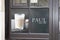 paul text shop sign and brand logo on door entrance facade french bakery take away