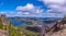 Paulina Lake and East Lake panorama