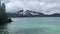 Paulina Peak overlooking the glacial blue of Paulina Lake in Central Oregon