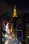 Paulista avenue, Sao Paulo cityscape, panoramic, night