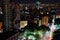 Paulista avenue, Sao Paulo cityscape, panoramic, night