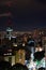 Paulista avenue, Sao Paulo cityscape, panoramic, night