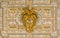 Paulus V coat of arms in the ceiling of the portico in Saint Peter Basilica in Rome, Italy.