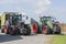 Pause during silage of shredded grass