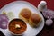 Pav Bhaji Indian spicy fast food with bread, onion and butter, Indian food, Indian Fast food